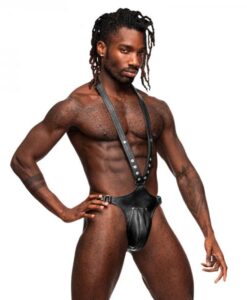 Male Power Men's Leather Capricorn Black O/s