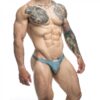 Malebasics Justin + Simon Classic Tanga Metal Green Xl