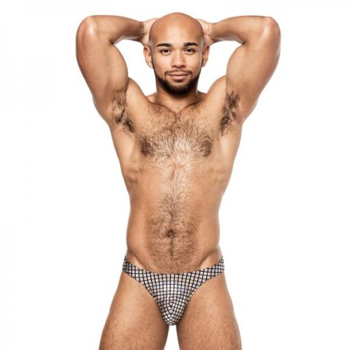 Male Power Disco Desire Bong Thong Black/silver L/xl
