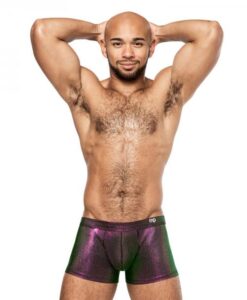 Male Power Hocus Pocus Uplift Mini Short Purple S