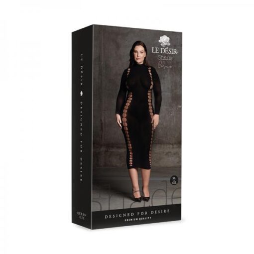 Shots Le Desir Shade Carme Xi Dress With Turtleneck Black Queen Size