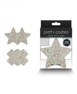 Pretty Pasties Star & Cross Glow 2 Pair