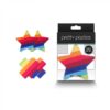 Pretty Pasties Pride Cross & Star Rainbow 2 Pair