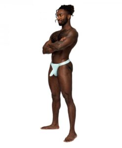Male Power Easy Breezy Jock Sleeve Aqua S/m