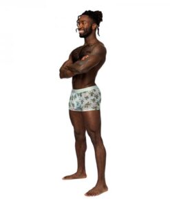 Male Power Sheer Prints Seamless Sheer Short Flamingo M