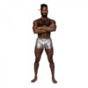 Male Power S'naked Pouch Short Silver/black L