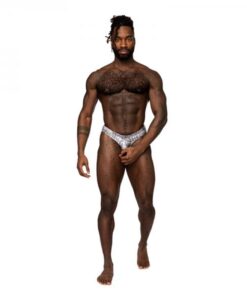Male Power S'naked Power Sock Silver/black L/xl