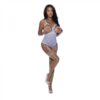 Magic Silk Ooh La Lace Cupless & Crotchless Teddy Periwinkle S/m
