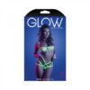 Fantasy Lingerie Glow Mirage Bandage Bra & Panty Neon Lemon M/l