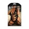 Fantasy Lingerie Vixen Cross Your Mind Lace Up Plunge Teddy With Leg Garters Black Queen Size