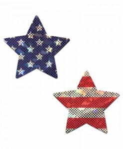 Pastease Glitter Stars & Stripes Patriotic Star Pasties
