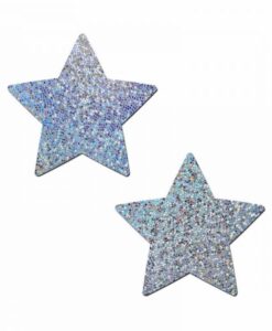 Pastease Glitter Star Pasties Silver