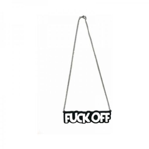 Geeky & Kinky Fuck Off Necklace