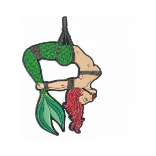 Geeky & Kinky Green Mermaid Bound Pin
