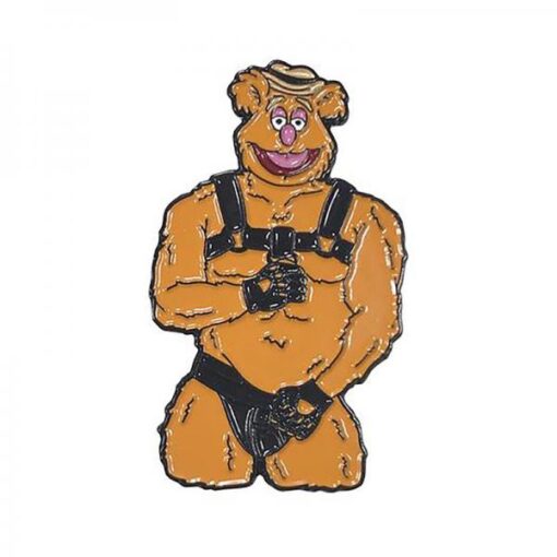Geeky & Kinky Fozzie Leather Pin
