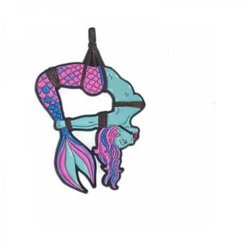 Geeky & Kinky Blue Mermaid Bound Pin