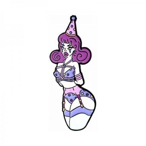 Geeky & Kinky Rope Clown Pin