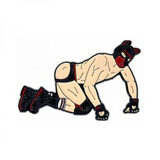 Geeky & Kinky Pup Boy Pin