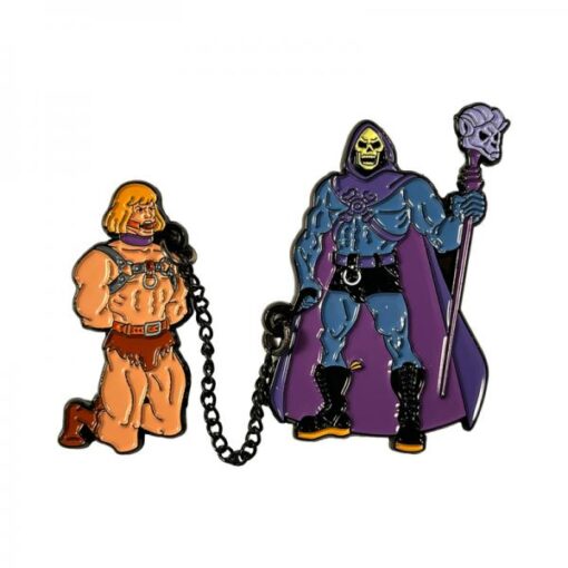 Geeky & Kinky Skeletor & He-man Chained Duo Pin