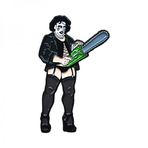 Geeky & Kinky Rocky Chainsaw Pin