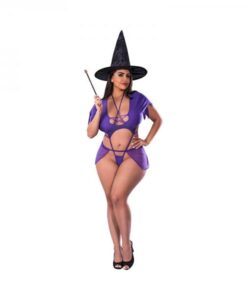 Magic Silk Dress Up Charmed Costume Purple Queen Size