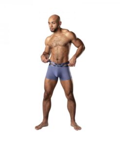 Male Power Infinite Comfort Amplifying Strappy Pouch Short Periwinkle M