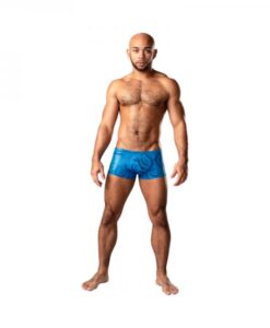 Male Power Kaleidickscope Mini Short Sky Blue L
