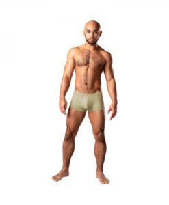 Male Power Cabana Banana Mini Short Yellow/grey Xl