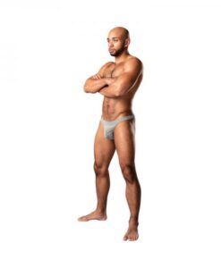 Male Power Labyrinth Bong Thong Grey Weave L/xl
