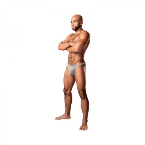 Male Power Labyrinth Bong Thong Grey Weave L/xl
