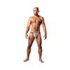 Male Power Labyrinth Posing Strap Grey Weave O/s