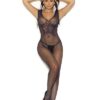 Fishnet Bodystocking W/ Butterfly Midnight Blue O/s