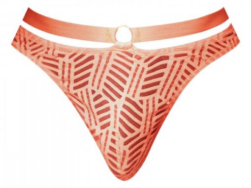 Rude Awakening Strap Thong Orange S/m