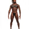 Virgo Leather Harness Black O/s
