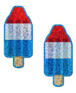 Pastease Red White & Blue Ice Pop Glitter