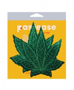 Pastease Pot Leaf Glitter Green Fuller Coverage