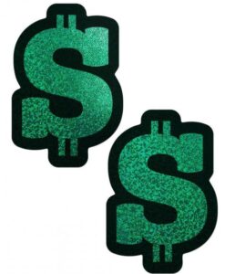 Pastease Green Glitter Dollar Sign