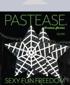 Pastease Black Glitter Star W/ Spider Web