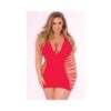 Pink Lipstick Rule Breaker Open Side Dress Red 1x