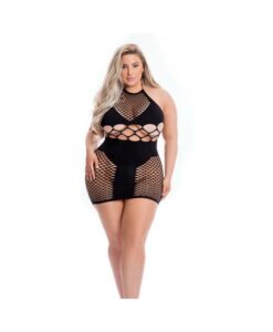 Pink Lipstick Girl Gone Bad Dress Black Qn