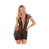 Pink Lipstick Time 2 Slay Mini Dress Black O/s