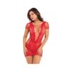 Pink Lipstick Time 2 Slay Mini Dress Red O/s