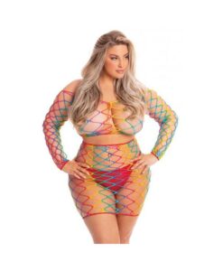 Pink Lipstick Pot Of Gold Skirt Set Rainbow Qn