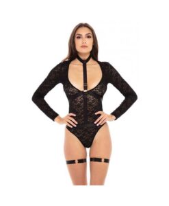 Rene Rofe Up To My Neck Teddy Choker Set  Black M/l