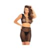 Rene Rofe Back Story Skirt Set Black O/s