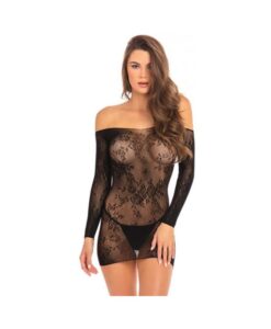 Rene Rofe Open Season Off Shoulder Dress Black S/M
