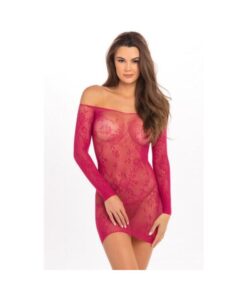 Open Season Off Shoulder Dress Sangria 1x2x