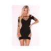 Pink Lipstick Back To Bad Seamless Dress Black O/S