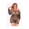 Pink Lipstick Bad Intentions Fishnet Dress Black 1x
