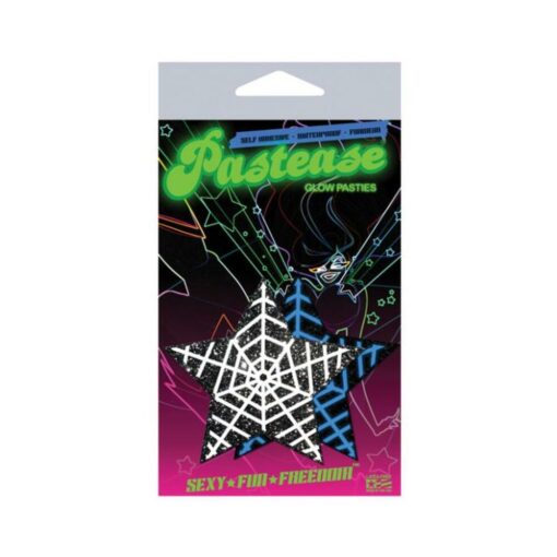 Halloween Glow In The Dark Web Pasties O/S - Image 2